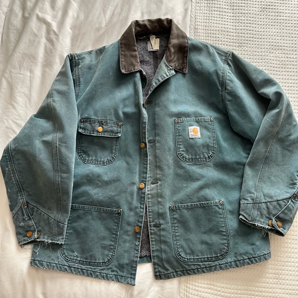 Carhartt Faded Green Chore Jacket